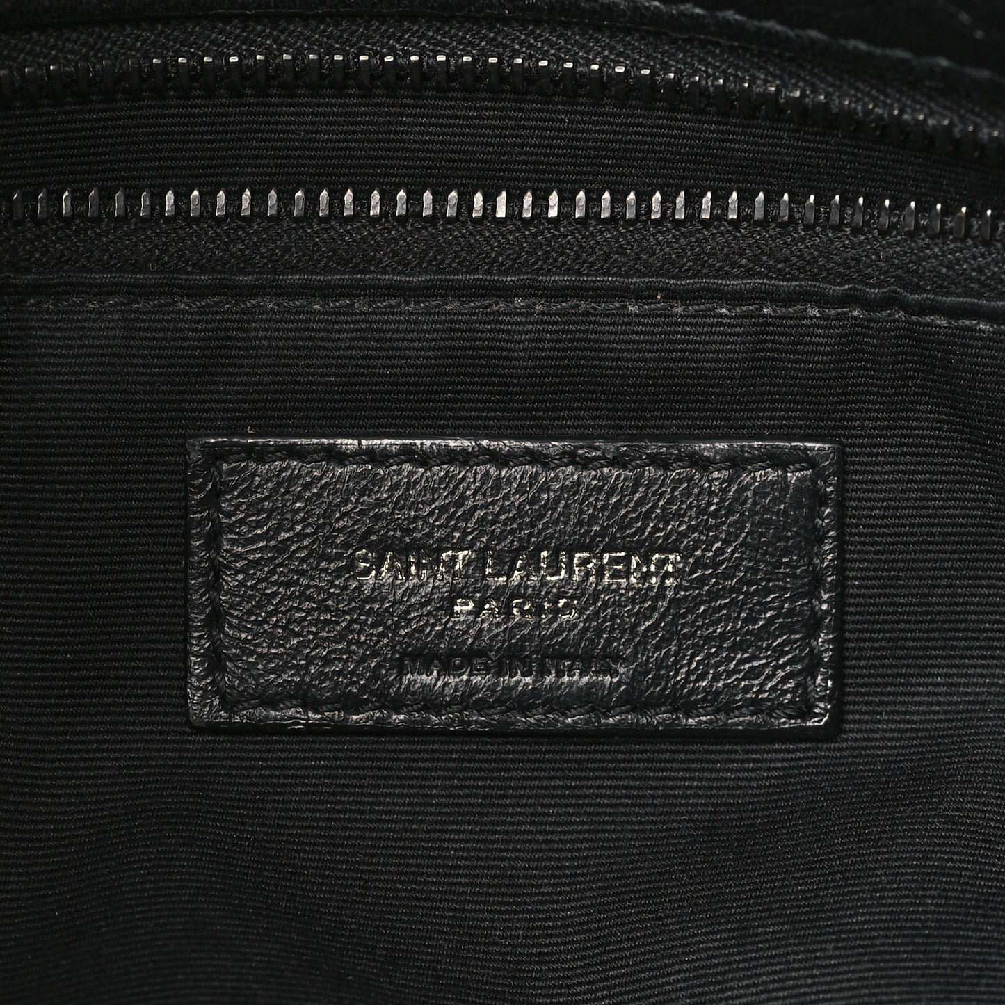 Lambskin Quilted Monogram Monochrome Small Loulou Puffer Chain Satchel Black