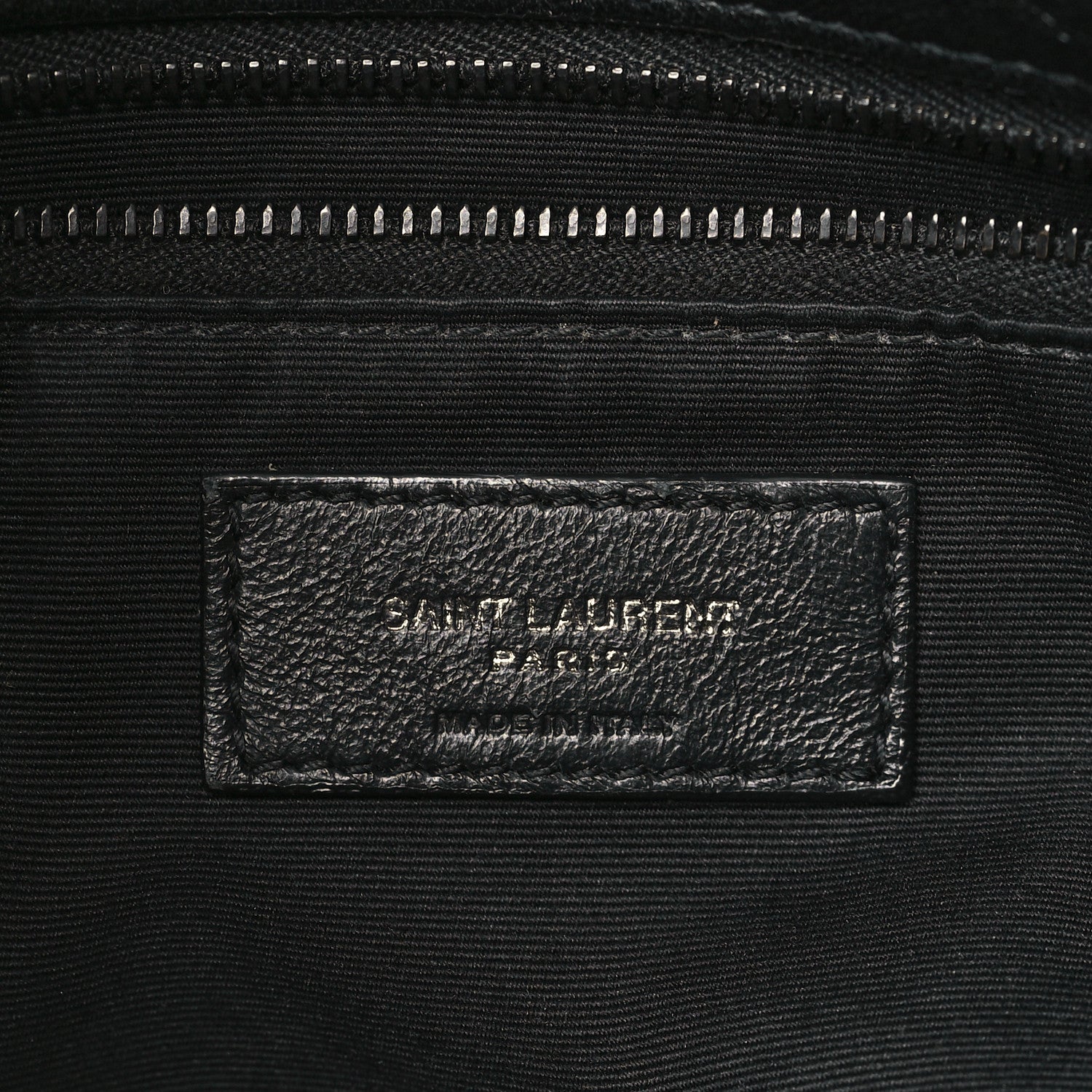 Saint Laurent Lambskin Quilted Monogram Monochrome Small Loulou Puffer Chain Satchel Black 6 of 8