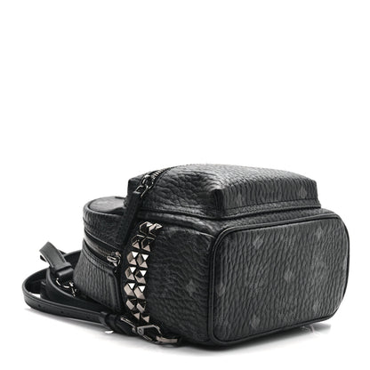 MCM Visetos Side Stud X-Mini Stark Bebe Boo Backpack Black 4 of 10