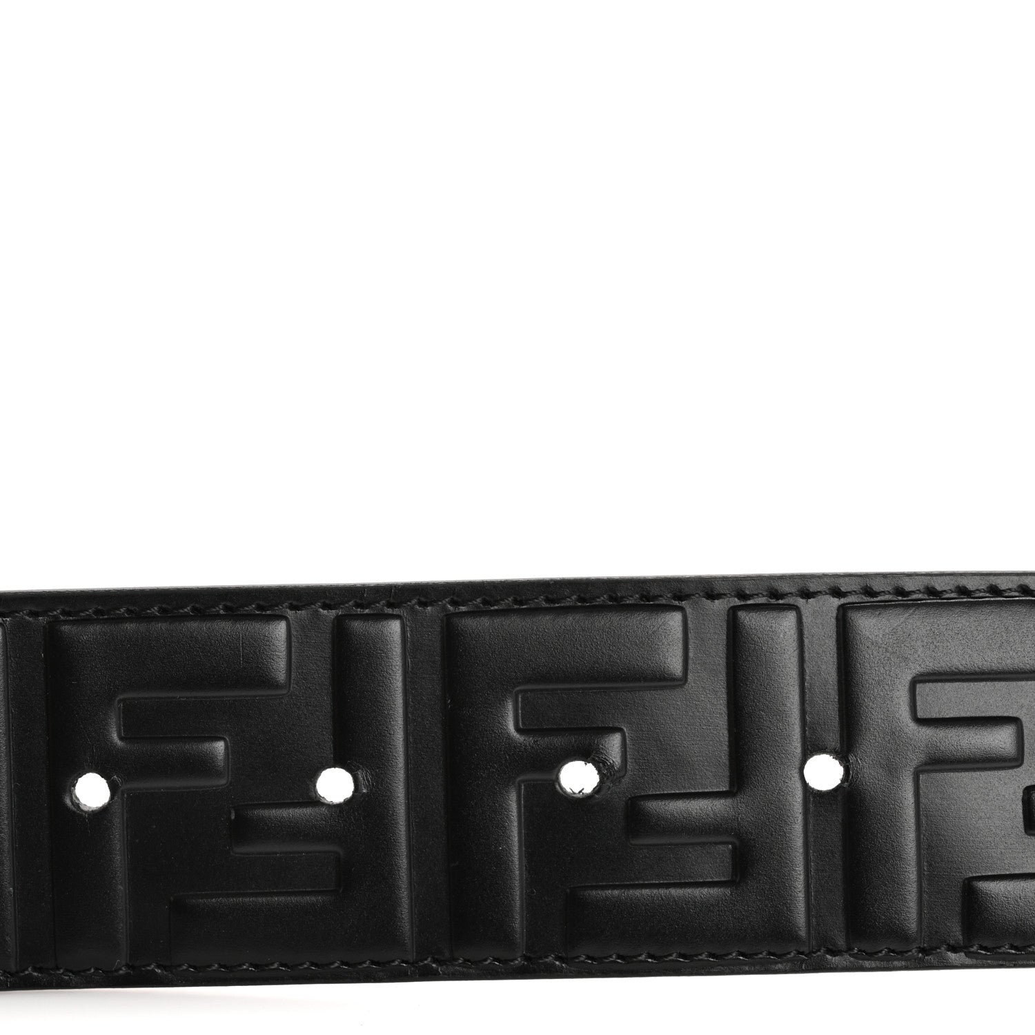 Fendi Calfskin F is Fendi FF 1974 Embossed Belt 90 36 Black 3 of 7