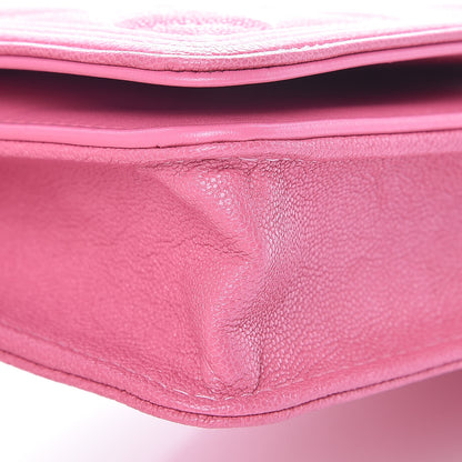 Chanel Caviar Quilted Boy Wallet On Chain WOC Pink 12 of 14