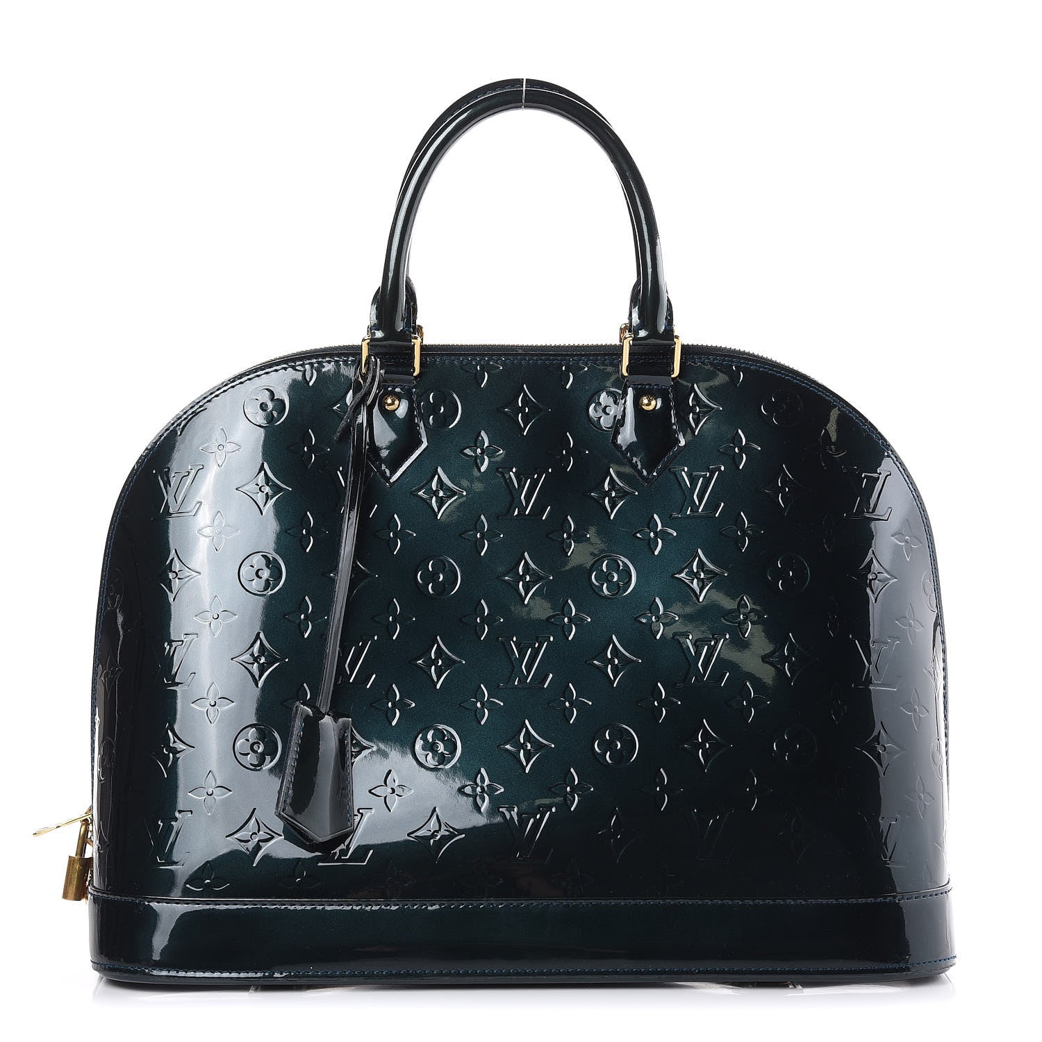 Louis Vuitton Vernis Alma GM Blue Nuit 1 of 14