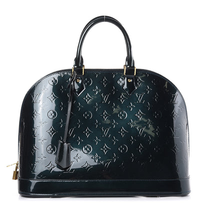 Louis Vuitton Vernis Alma GM Blue Nuit 1 of 14