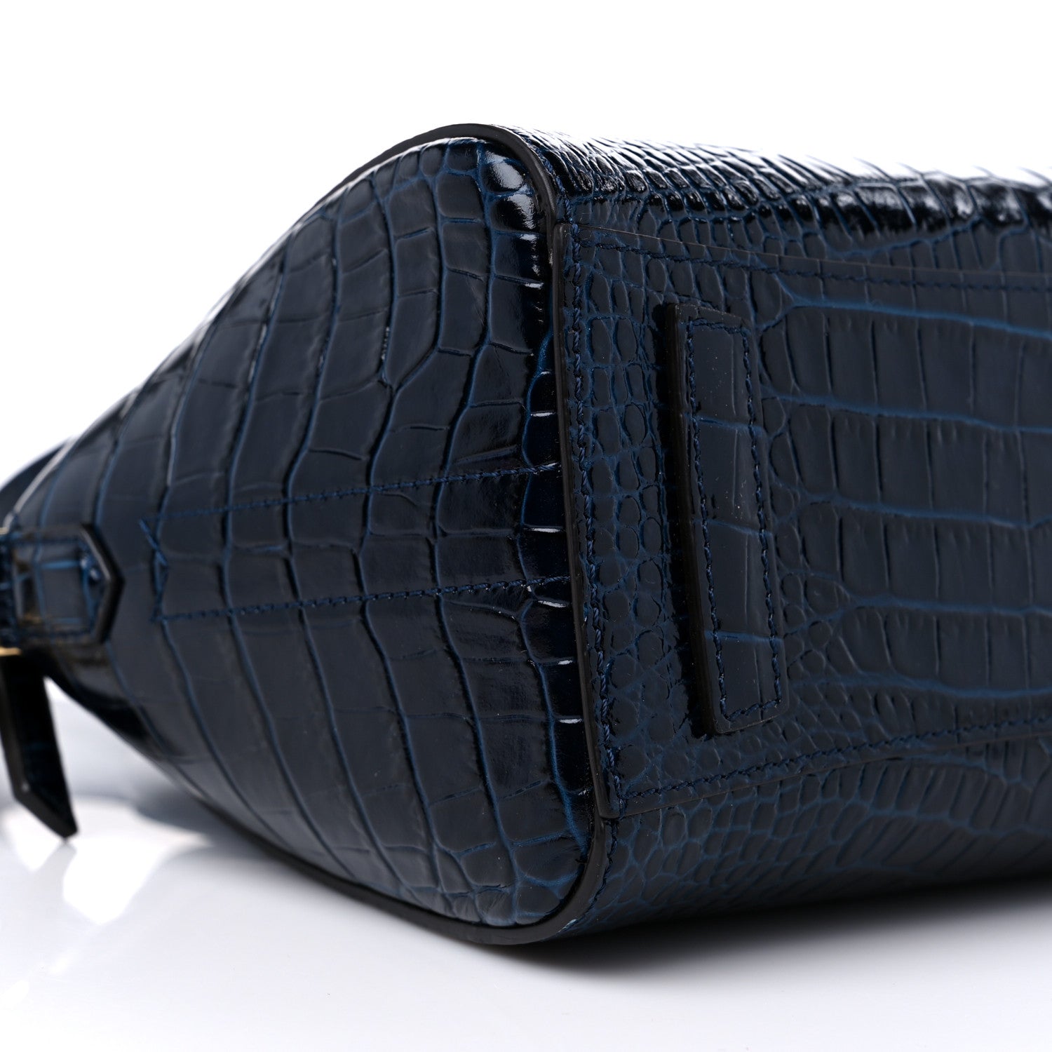 Givenchy Calfskin Crocodile Embossed Mini Antigona Navy 8 of 9