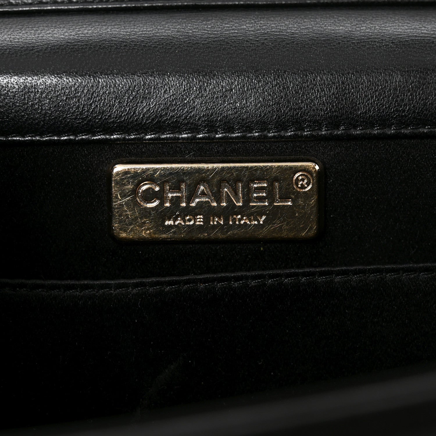 Chanel Lambskin Chocolate Bar Piercing CC Studded Small Chain Flap Bag Black 5 of 9