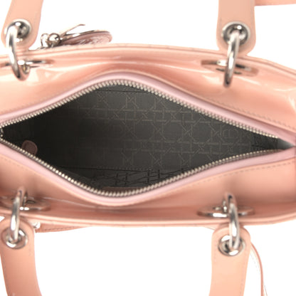 Christian Dior Patent Cannage Medium Lady Dior Light Pink 5 of 11
