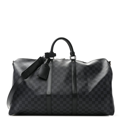 Louis Vuitton Damier Cobalt Keepall Bandouliere 55 1 of 10