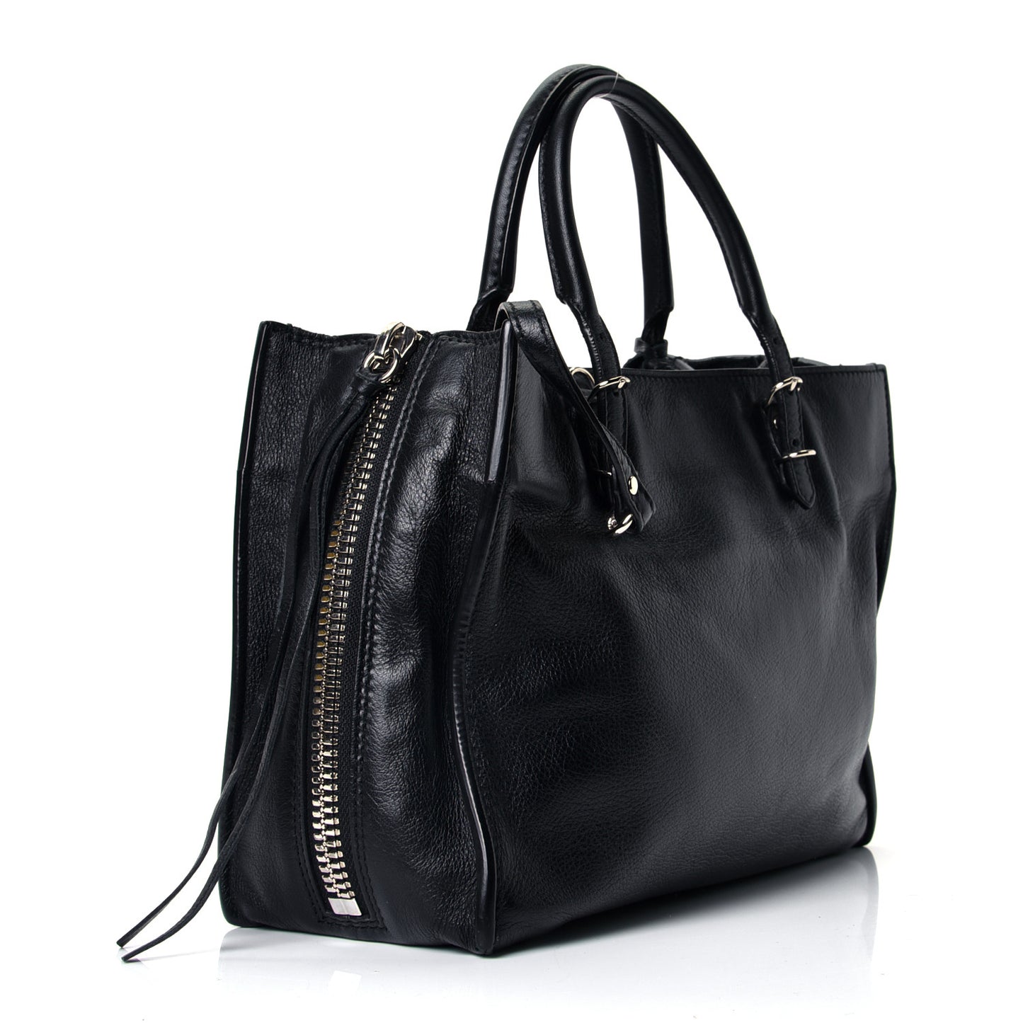 Veau Papier A6 Zip Around Tote Black