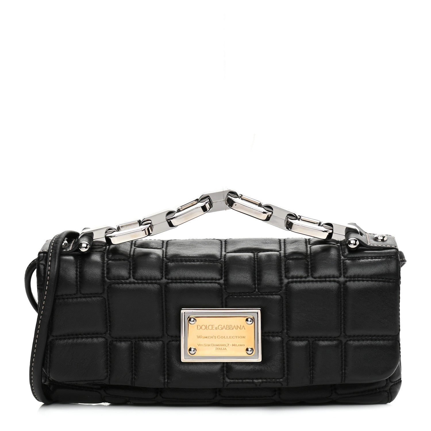 Dolce & Gabbana Nappa Miss Deco Shoulder Bag Black 1 of 10
