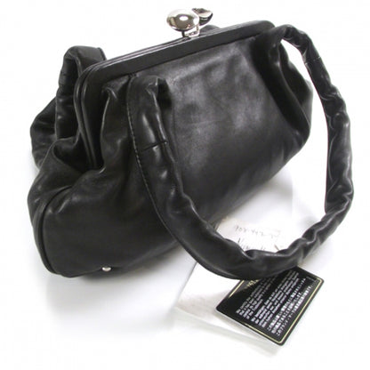 Chanel Lambskin Kiss Lock Frame Bag Black 3 of 10