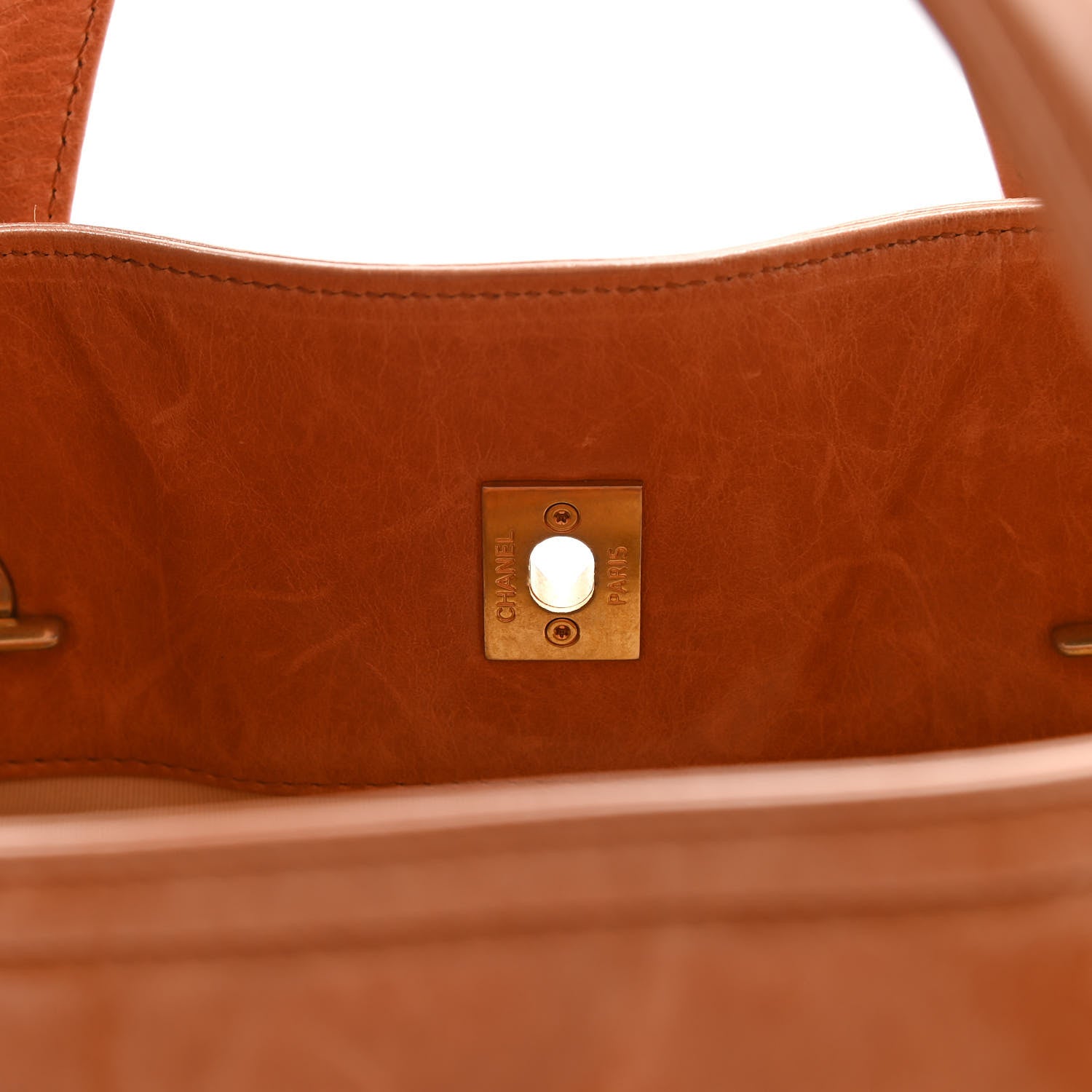 Chanel Calfskin Quilted In The Mix Small Shopping Tote Light Red 10 of 12