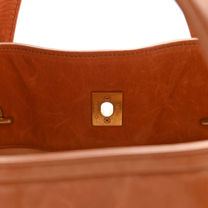 Chanel Calfskin Quilted In The Mix Small Shopping Tote Light Red 10 of 12