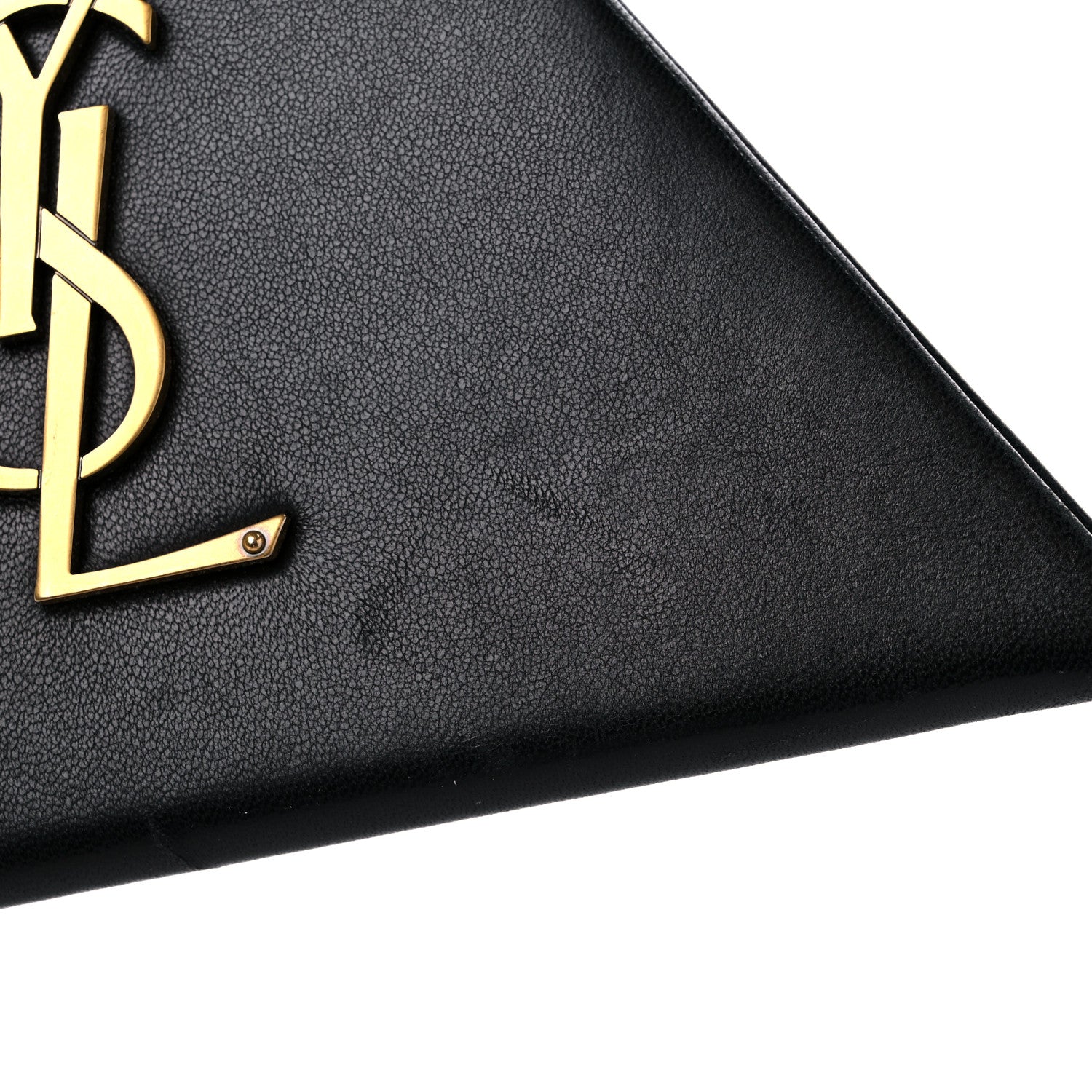 Saint Laurent Lambskin Pyramid Clutch Black 11 of 12