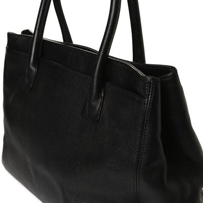 Chanel Calfskin Cerf Executive Shopper Tote Black 13 of 16