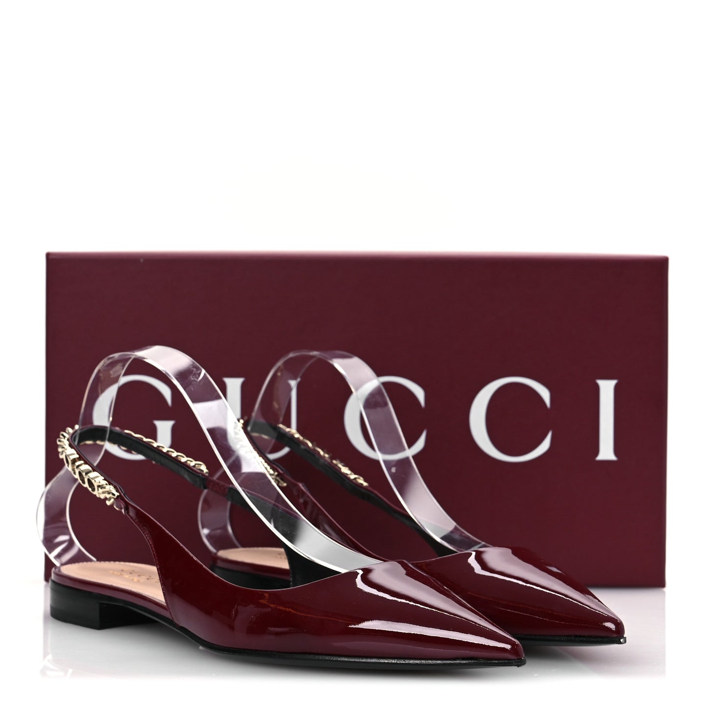 Patent Signoria Ballet Slingback Ballet Flat 38 Rosso Ancora
