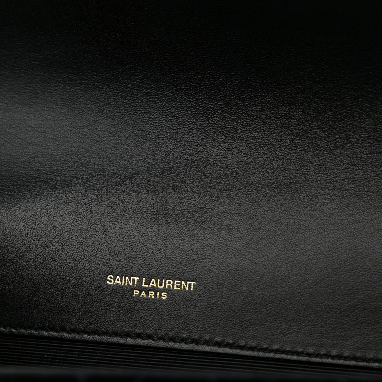Velvet Tri-Quilt Monogram Medium College Bag Black