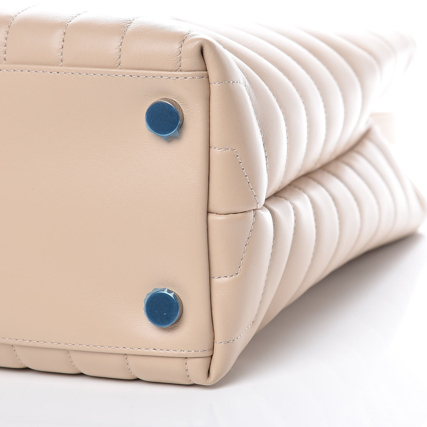 Calfskin Y Quilted Monogram Large Loulou Shopper Nude Powder