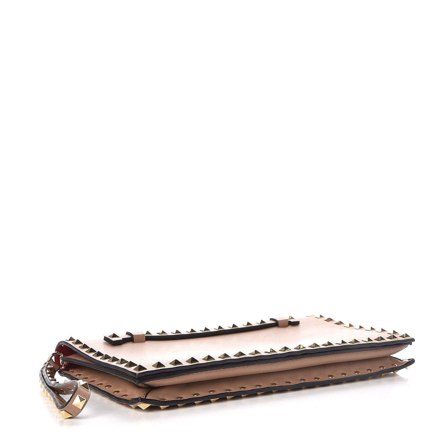 Valentino Garavani Nappa Rockstud Wristlet Clutch Alpaca 4 of 10