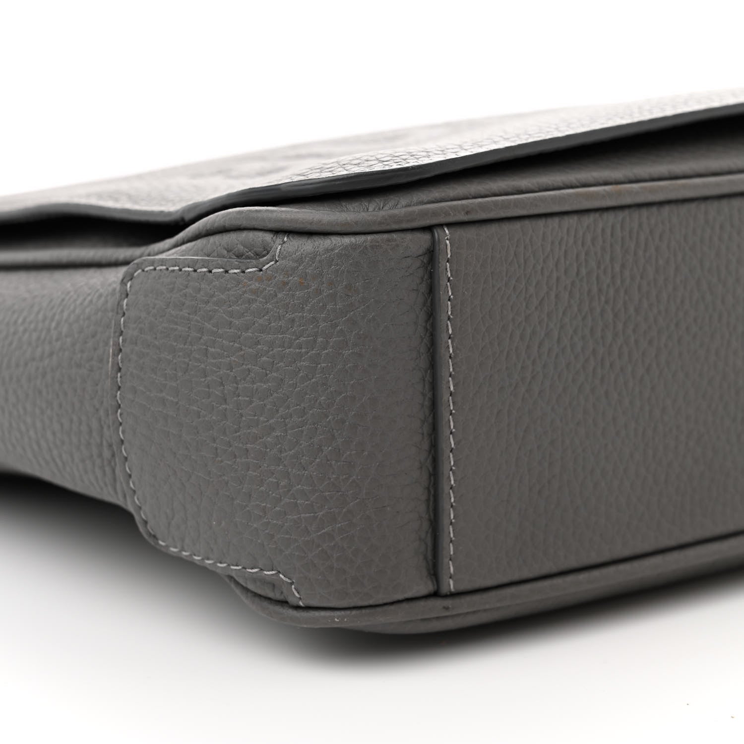 Burberry Calfskin Logo Messenger Charcoal Grey 9 of 13