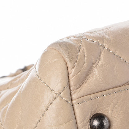 Chanel Glazed Calfskin Quilted Tote Light Beige 11 of 12