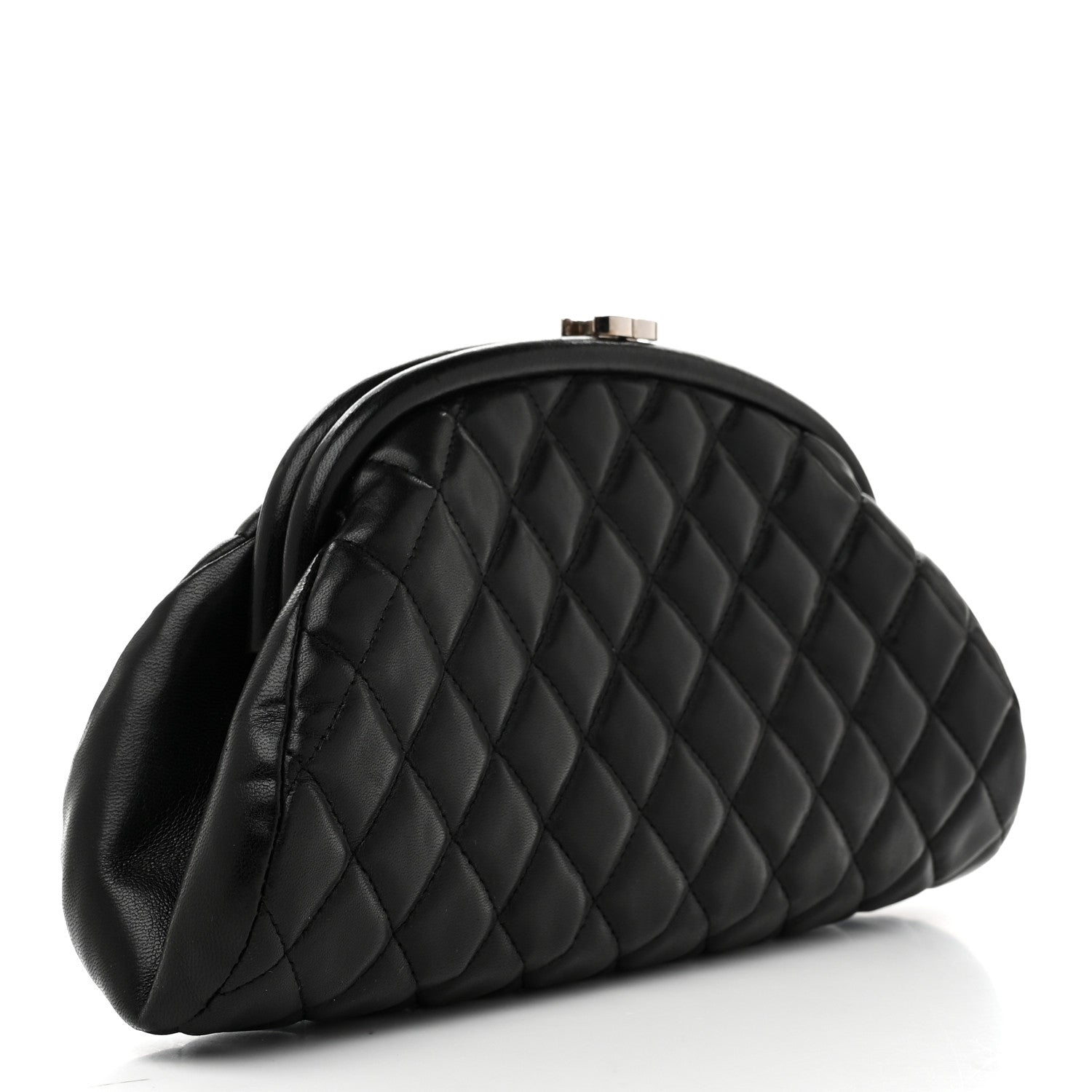 Chanel Lambskin Quilted Timeless Clutch Black 3 of 7