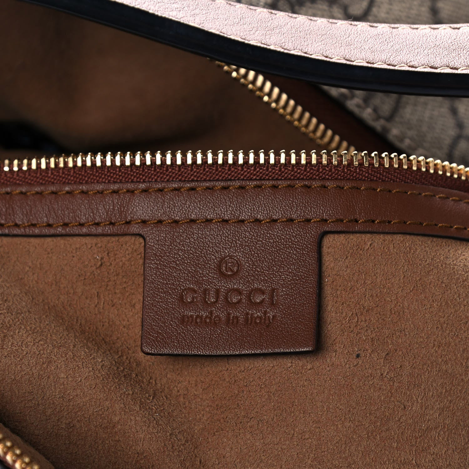 Gucci GG Supreme Monogram Large Linea A Hobo Light Brown 6 of 11