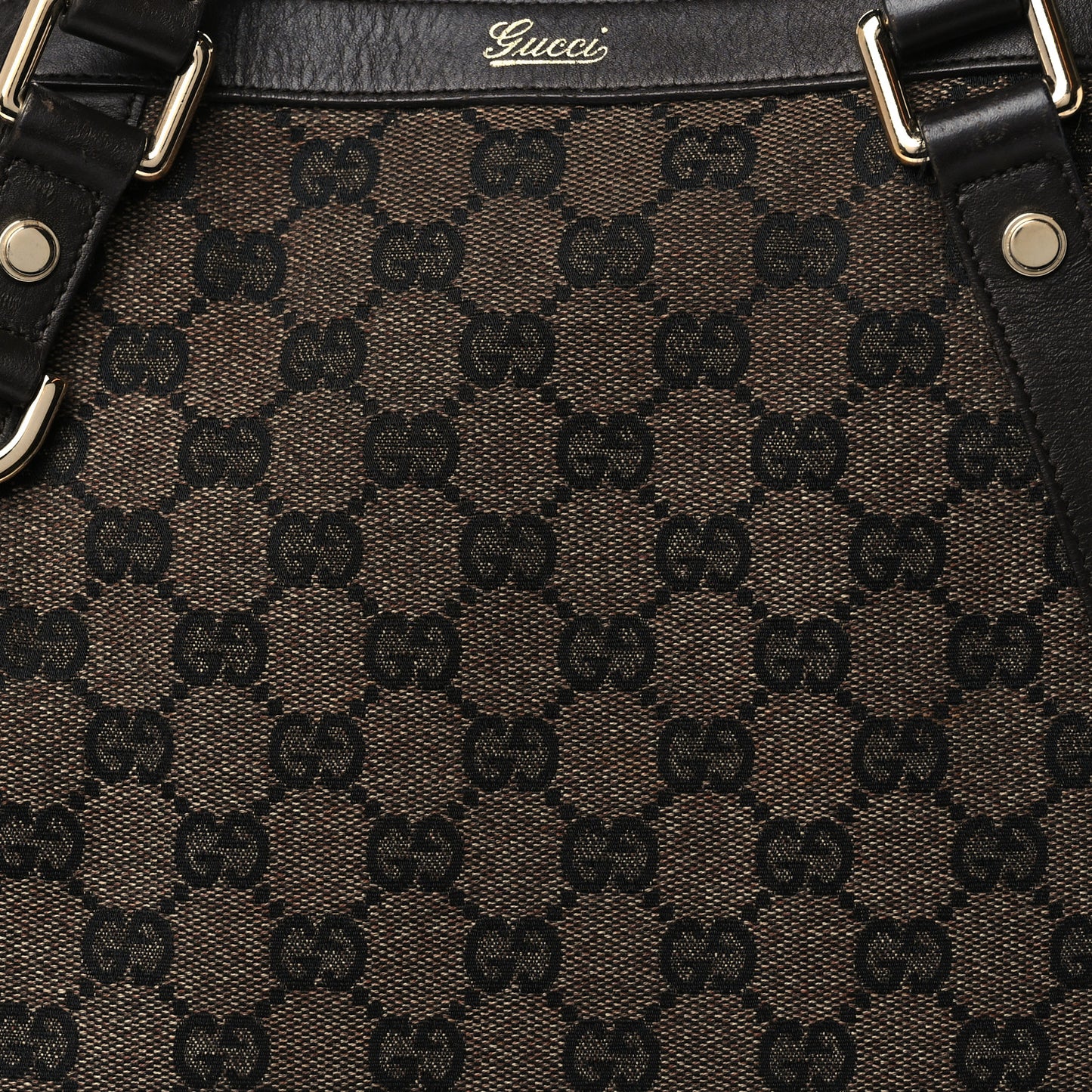 Monogram Medium Abbey Convertible Tote Dark Brown