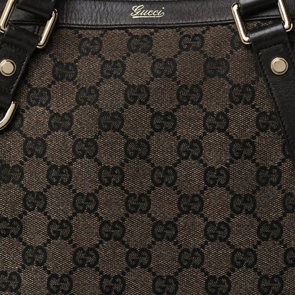 Gucci Monogram Medium Abbey Convertible Tote Dark Brown 8 of 14