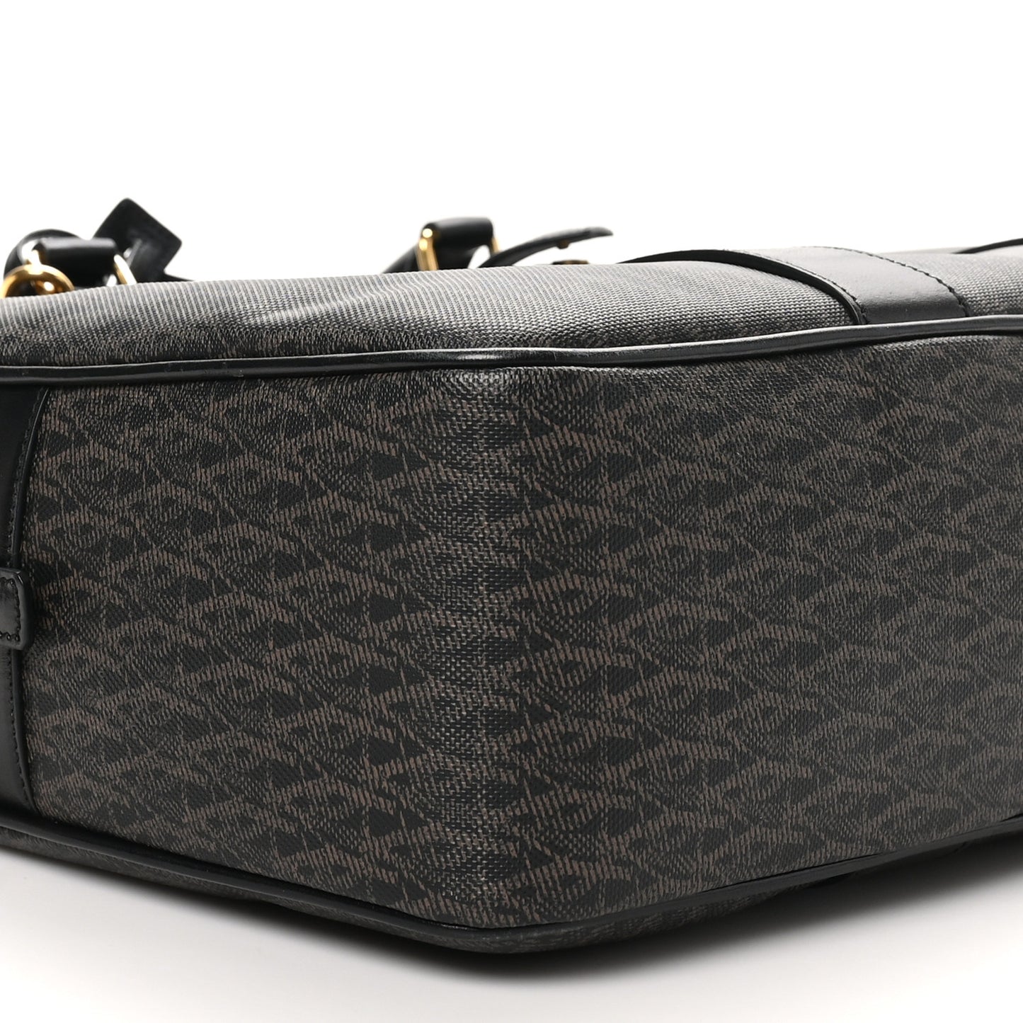 Toile Classic Monogram Rodeo Briefcase Black