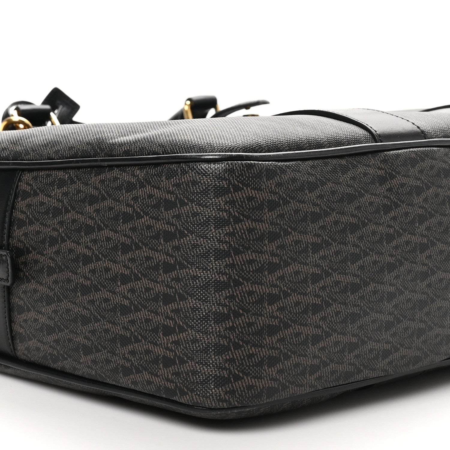 Saint Laurent Toile Classic Monogram Rodeo Briefcase Black 9 of 14