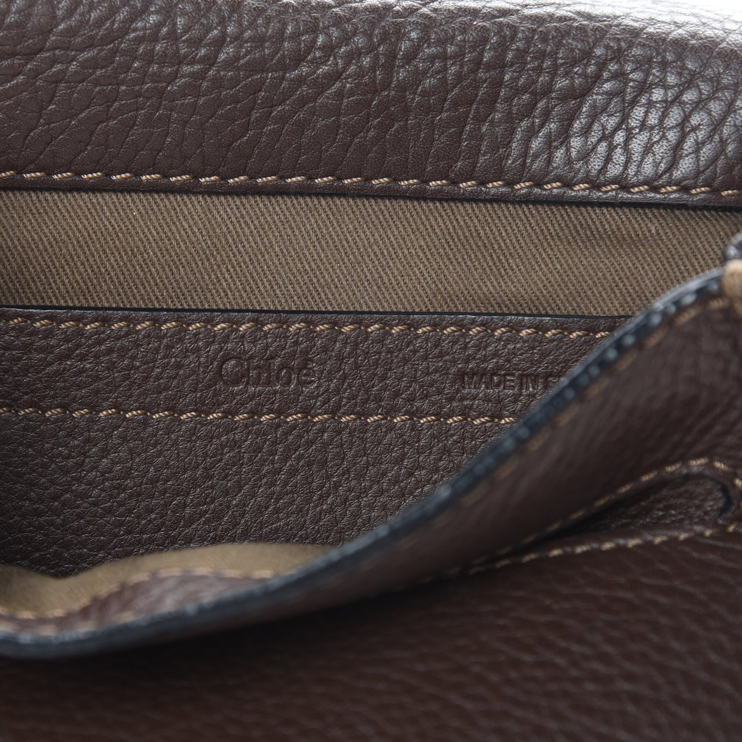 Chloe Calfskin Mini Marcie Round Crossbody Bag Truffle 6 of 17