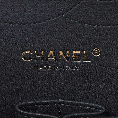 Chanel Caviar Quilted Jumbo Double Flap Dark Blue 6 of 9