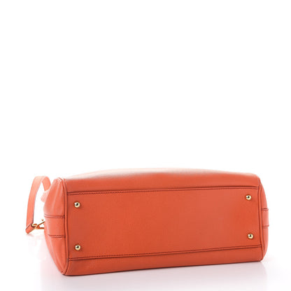 Dolce & Gabbana Dauphine Miss Sicily Double Zip Satchel Orange 5 of 13
