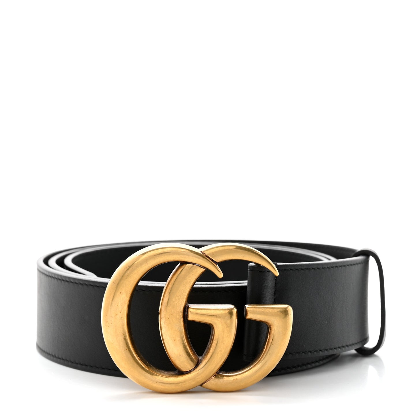 Moon Calfskin Double G 40mm Belt 105 42 Black