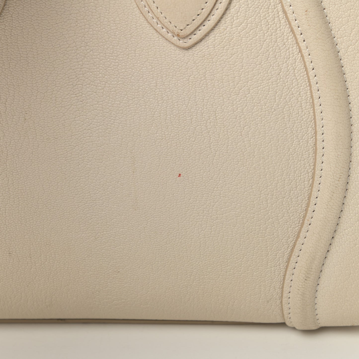 Goatskin Micro Luggage White