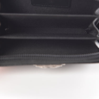 Chanel Calfskin Quilted Boy Zip Around Coin Purse Wallet Black 5 of 9