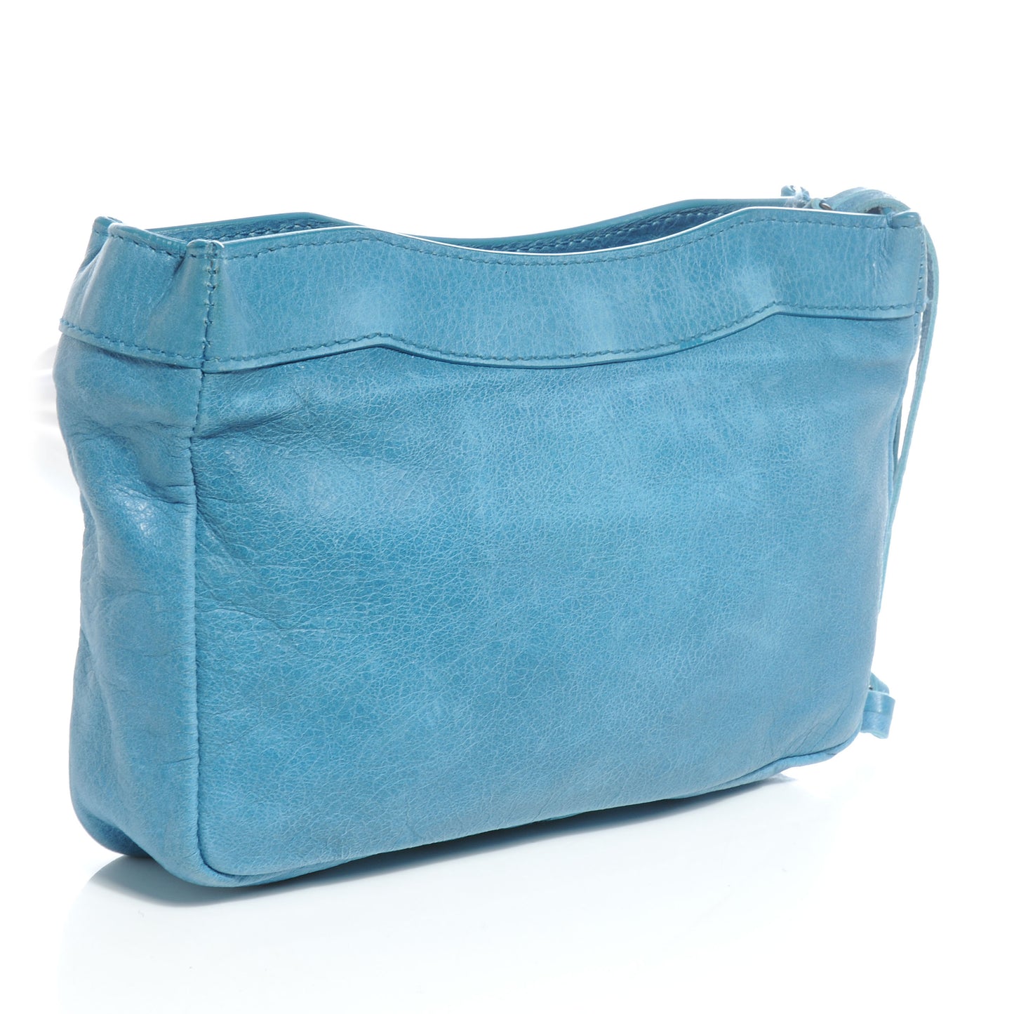Chevre Porte Toilette Makeup Clutch Turquoise