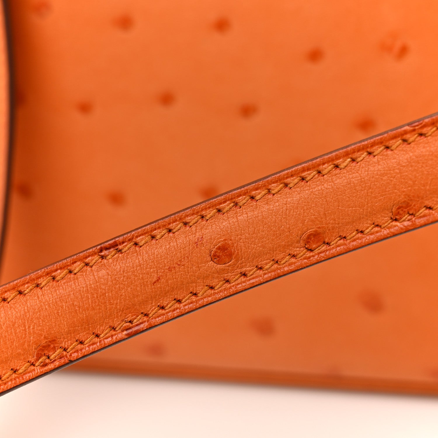 Hermes Ostrich Kelly Sellier 25 Abricot 11 of 12