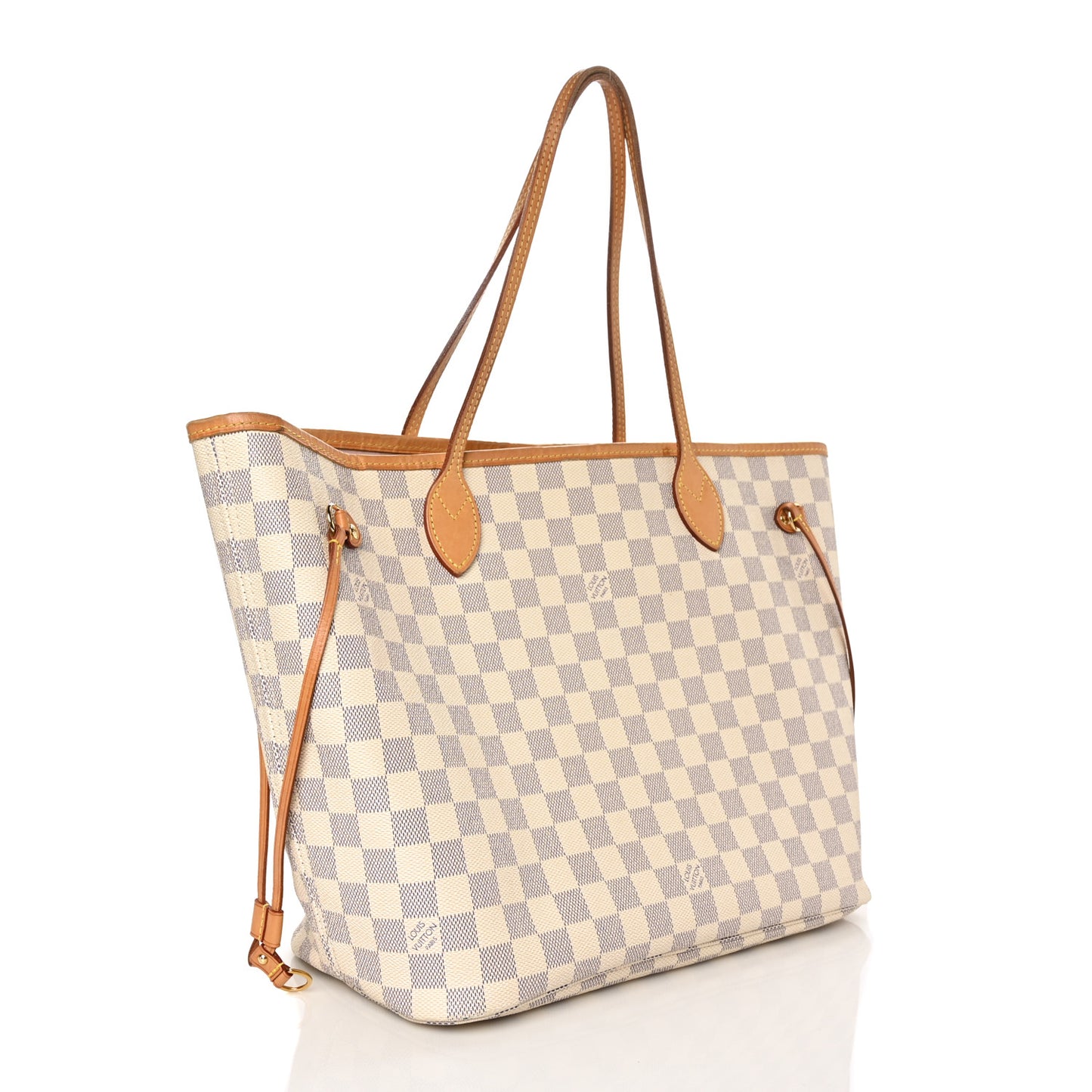 Damier Azur Neo Neverfull MM Rose Ballerine