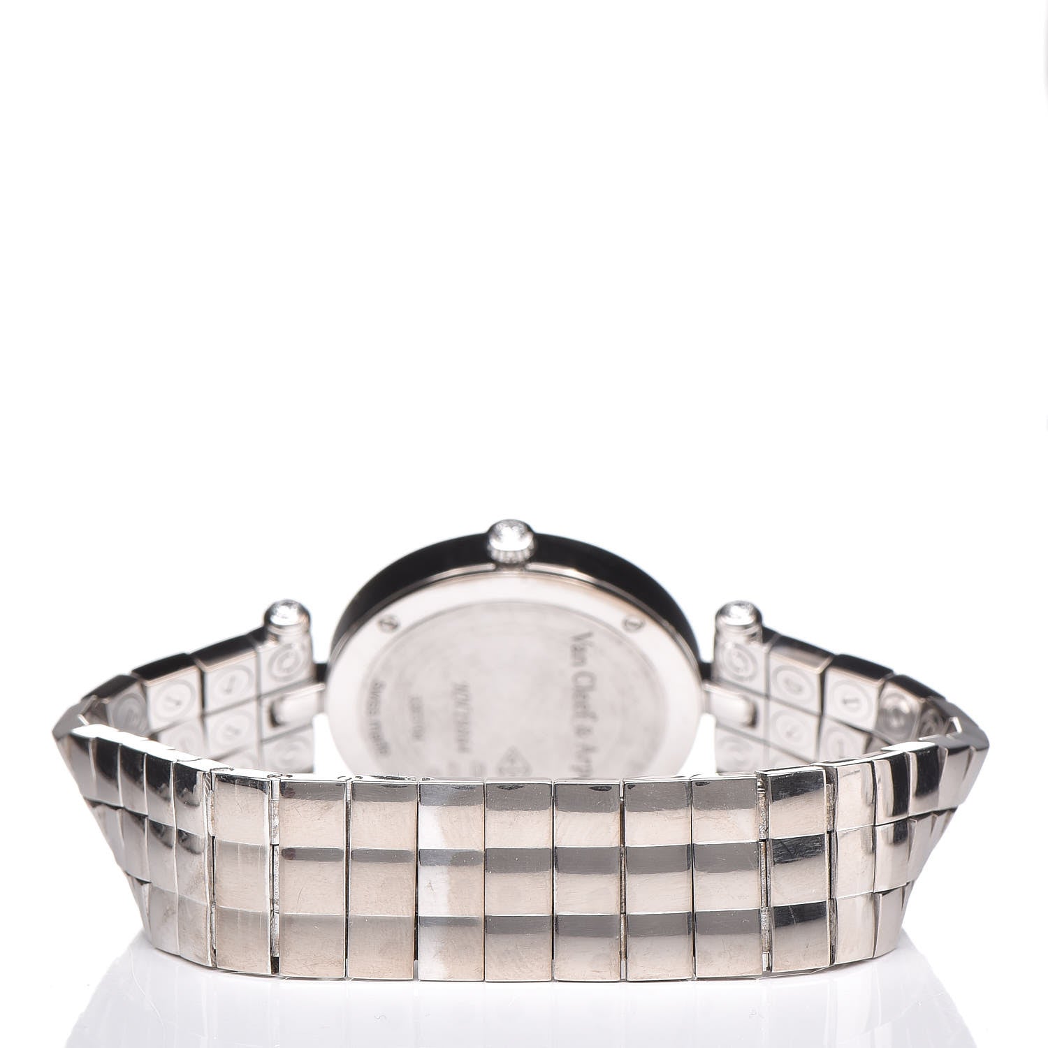 Van Cleef & Arpels 18K White Gold Diamond Bezel Mother of Pearl 28mm Lady Arpels Papillon Quartz Watch 4 of 6