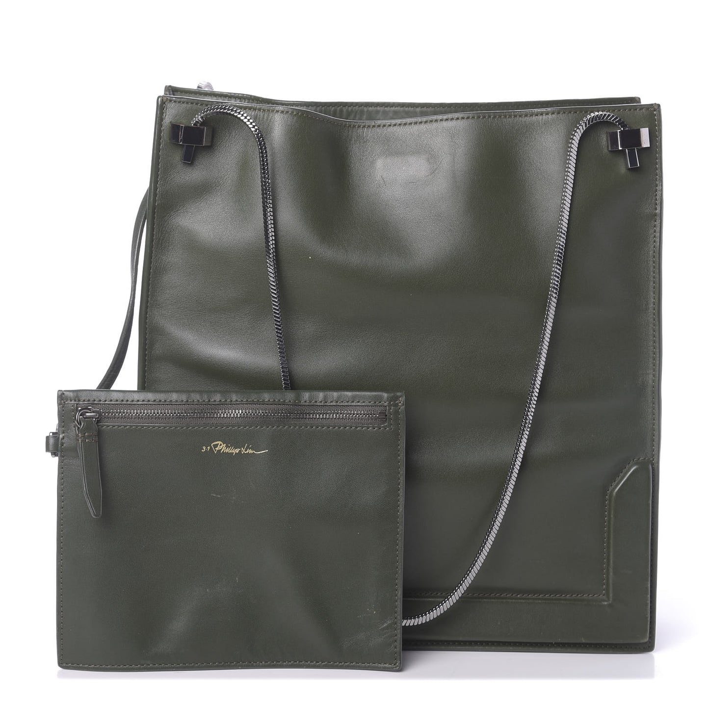3.1 Calfskin Tote Green