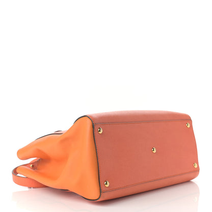 Fendi Vitello Elite Regular 2Jours Tote Arancio 4 of 21