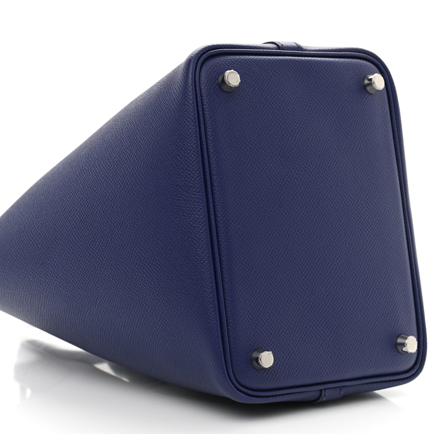 Epsom Tressage De Cuir Picotin Lock 18 PM Bleu Encre Brique Black