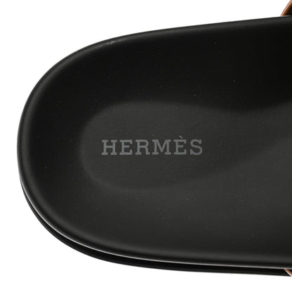 Hermes Calfskin Mens Chypre Sandals 44 Gold 7 of 12