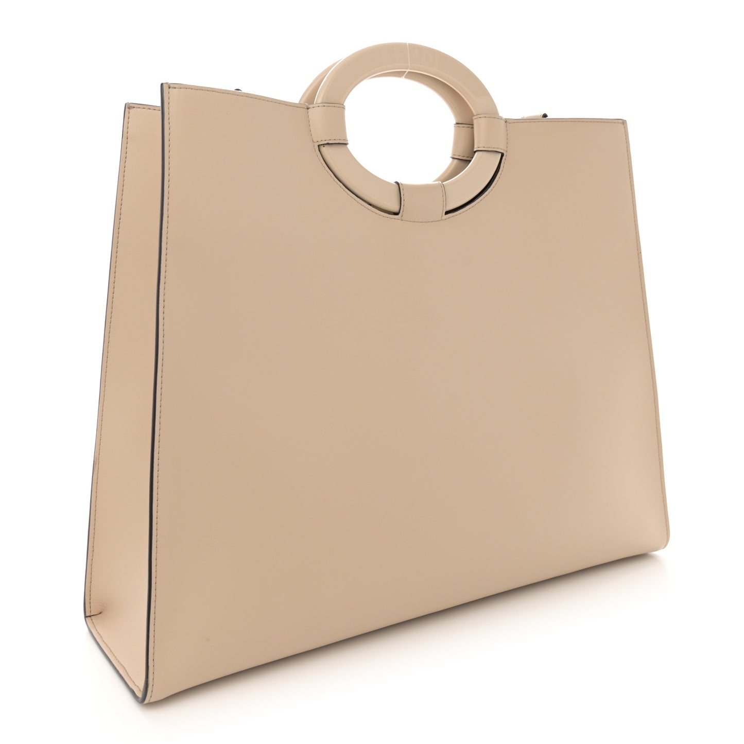 Vitello Liberty Plexiglass Stamp Patch Perforated Medium Runaway Shopper Tote Nuvola