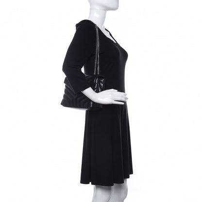Saint Laurent Calfskin Y Quilted Monogram Small Loulou Chain Satchel Black 2 of 11