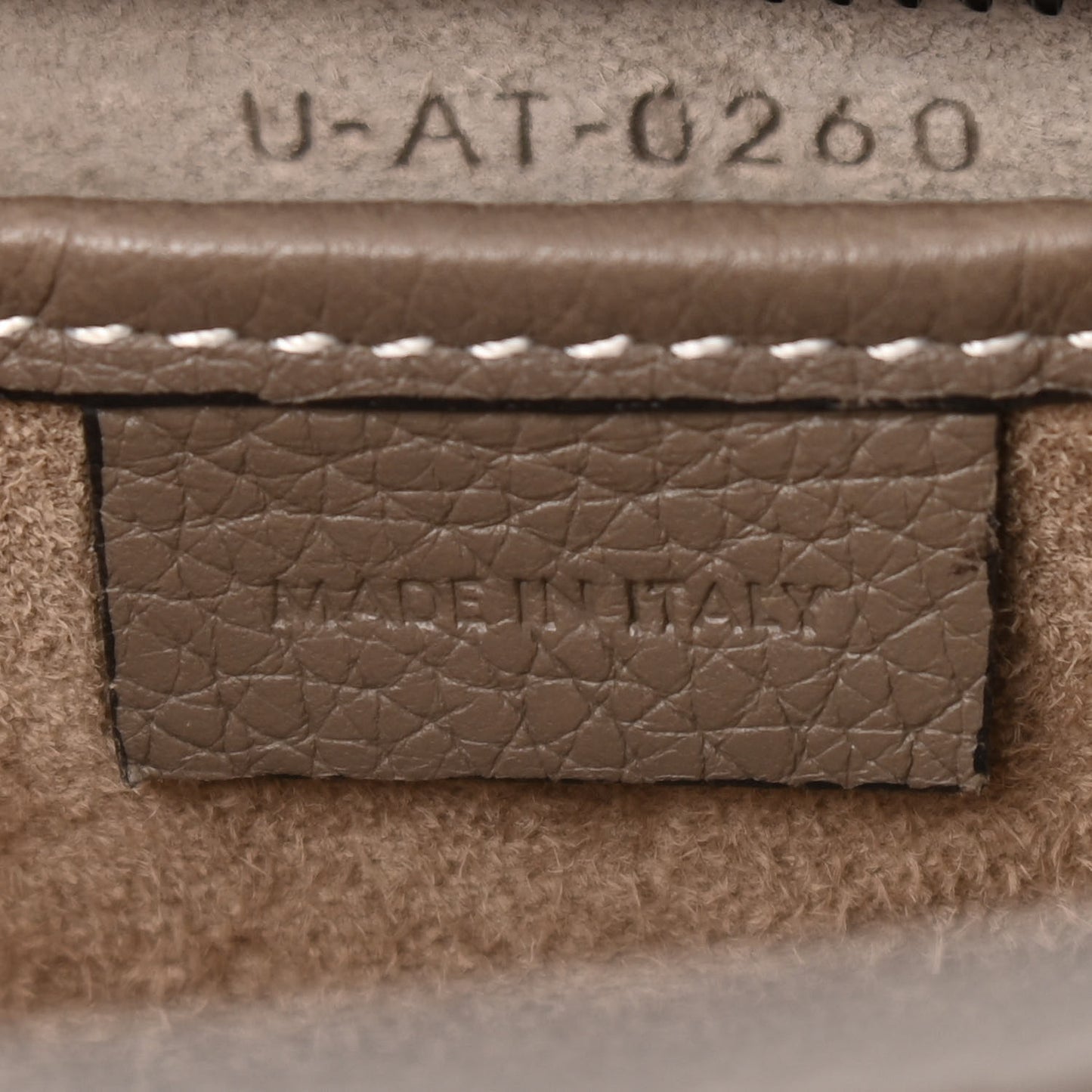 Drummed Calfskin Nano Luggage Souris