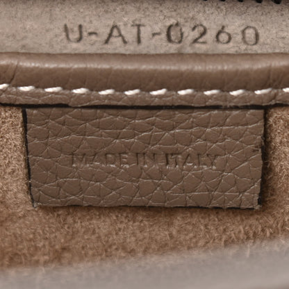 Celine Drummed Calfskin Nano Luggage Souris 6 of 10