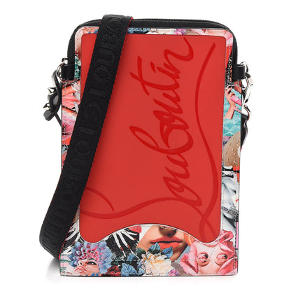Christian Louboutin Calfskin Patent Sneakers Sole Printed Loubilab Clutch Loubi Multicolor 1 of 8