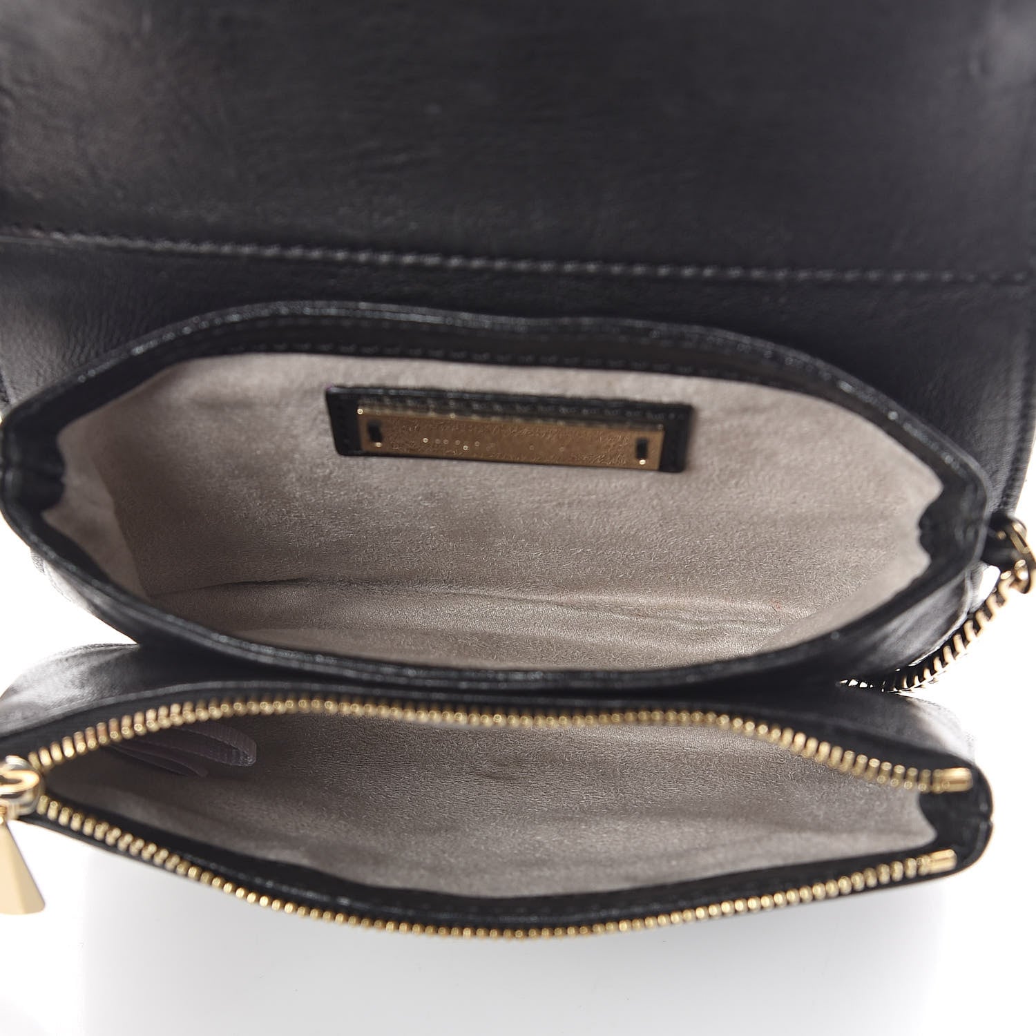 Jimmy Choo Lambskin Elaphe Zadie Flap Bag Black 6 of 9